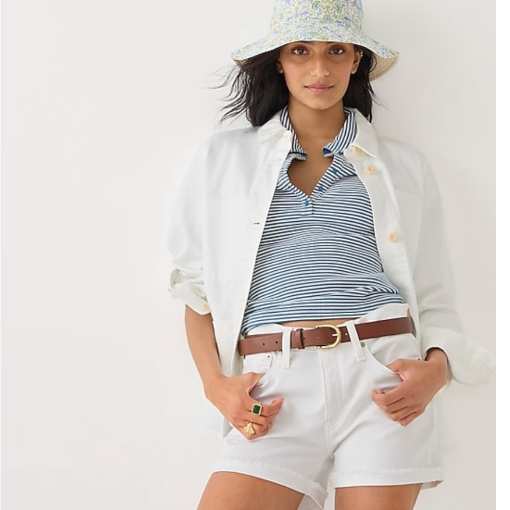 J Crew mid rise denim short